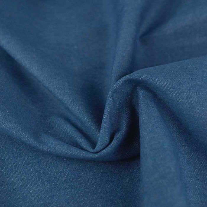 Tissu jean denim - bleu moyen x 10 cm
