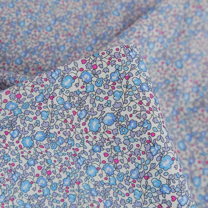 Tissu Liberty of london Eloise New Bleu