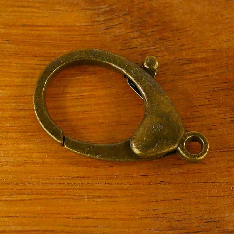 Fermoirs mousqueton en forme d'animal, porte-clés en bronze