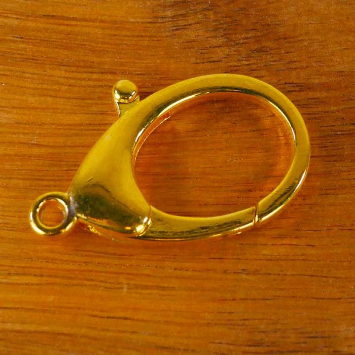 Fermoirs mousquetons 45mm doré - Perles - Perlerie - Atelier de la Création