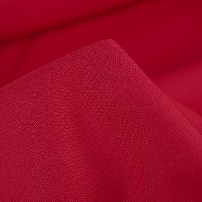 Tissu coton demi-natté grande largeur - rouge x 10 cm