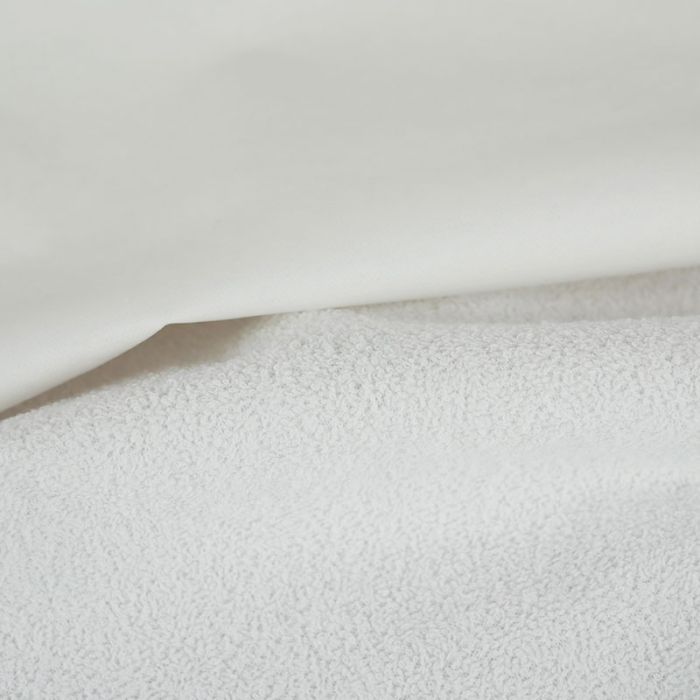 Tissu alèse imperméable - blanc x 10 cm