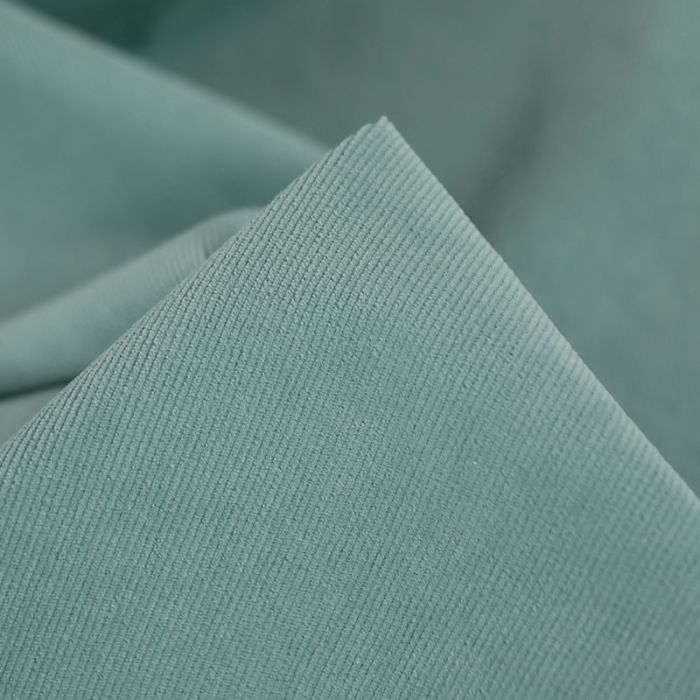 Tissu velours milleraies stretch - bleu de gris x 10 cm