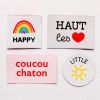 Étiquettes vêtement à coudre Ikatee - Colorful x 4