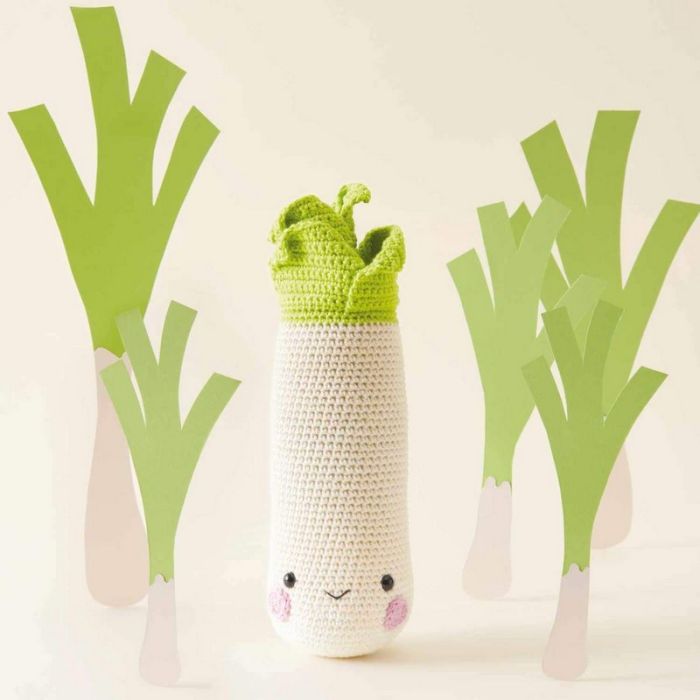 Kit crochet dinette amigurumi Ricorumi - poireau