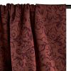 Tissu jersey fin fleurs Almé - bordeaux x 10 cm