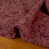 Tissu jersey fin fleurs Almé - bordeaux x 10 cm