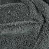 Tissu fausse fourrure pailleté argent - gris x 10 cm