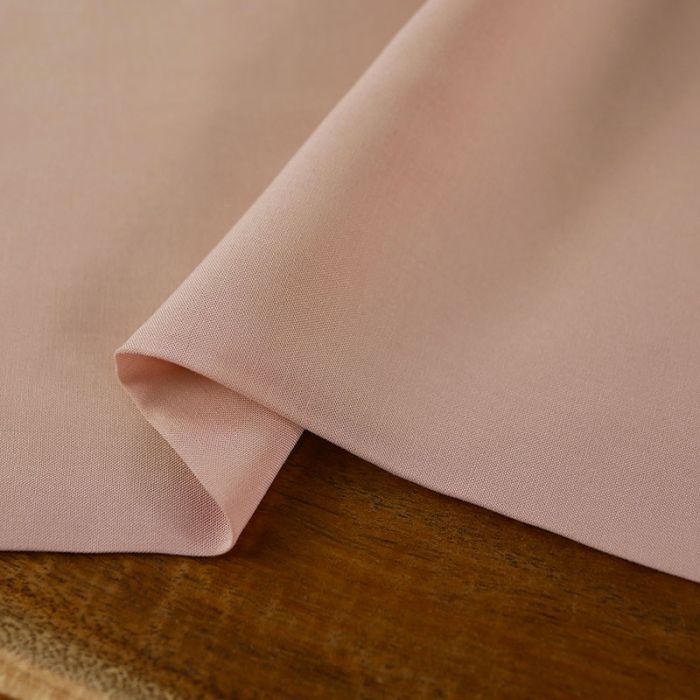 Tissu popeline viscose bambou uni - rose nude x 10 cm