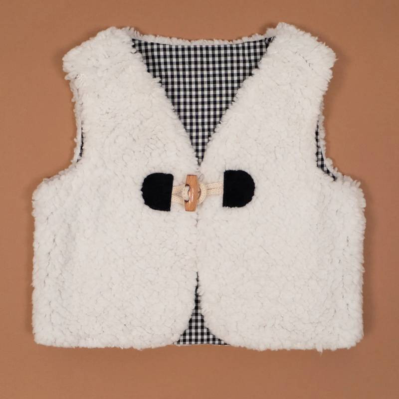 Gilet D'hiver Sans Manches Pour Bébé Avec Capuche à Oreilles D'ours - Léger, Fermeture éclair, Pour Garçon Et Fille