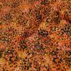 Tissu viscose pointillisme - orange x 10 cm