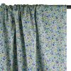 Tissu popeline coton minis fleurs pastel - bleu x 10 cm