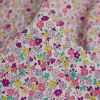 Tissu popeline coton minis fleurs pastel - violet x 10 cm