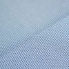 Tissu toile de coton quadrillée petits carreaux - bleu x 10 cm