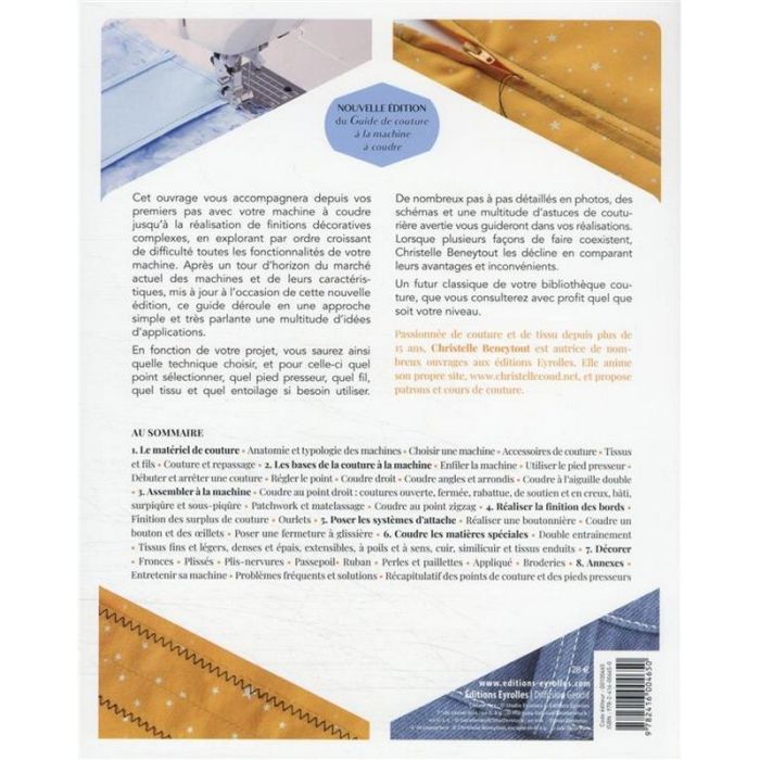 Guide de couture à la machine à coudre - Christelle Beneytout