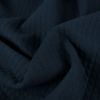 Jersey matelassé coton - bleu marine x 10 cm