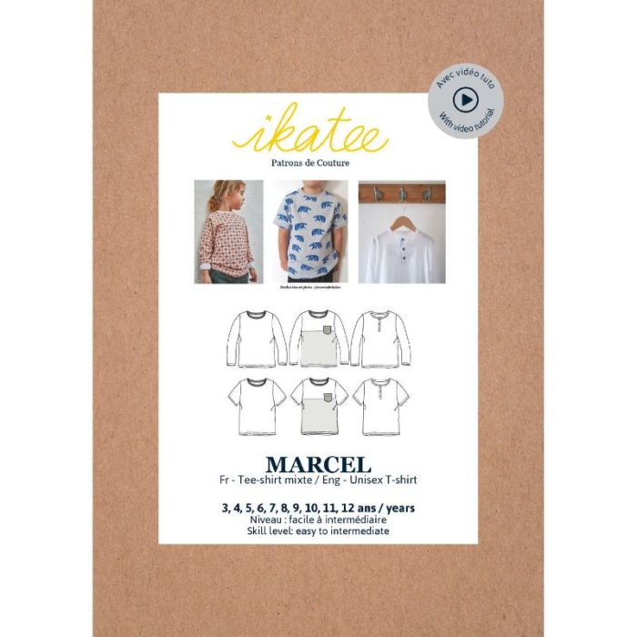 Marcel - Patron Tee-shirt enfant - Ikatee