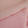 Tissu piqué de coton nid d'abeille - rose clair x 10 cm
