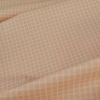 Tissu coton enduit carreaux blancs - rose nude x 10 cm