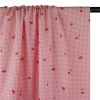 Tissu popeline coton vichy cerises - rose x 10 cm