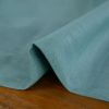 Tissu lin uni oeko-tex - bleu vert x 10 cm