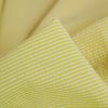 Tissu seersucker rayures oeko-tex - jaune x 10 cm