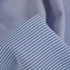 Tissu seersucker rayures oeko-tex - bleu foncé x 10 cm