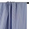 Tissu seersucker rayures oeko-tex - bleu foncé x 10 cm