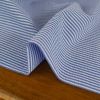 Tissu seersucker rayures oeko-tex - bleu foncé x 10 cm
