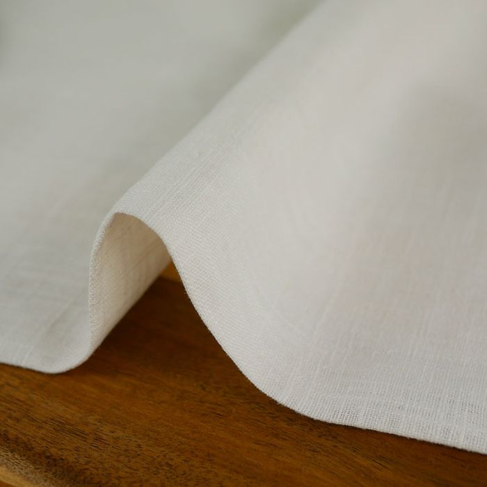 Tissu lin uni oeko-tex - écru x 10 cm