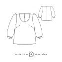 Blouse ou robe Hilda - Atelier Scammit