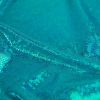 Tissu stretch lamé mosaïque reptile - turquoise x 10 cm