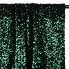 Tissu jersey velours sequins - vert foncé x 10 cm