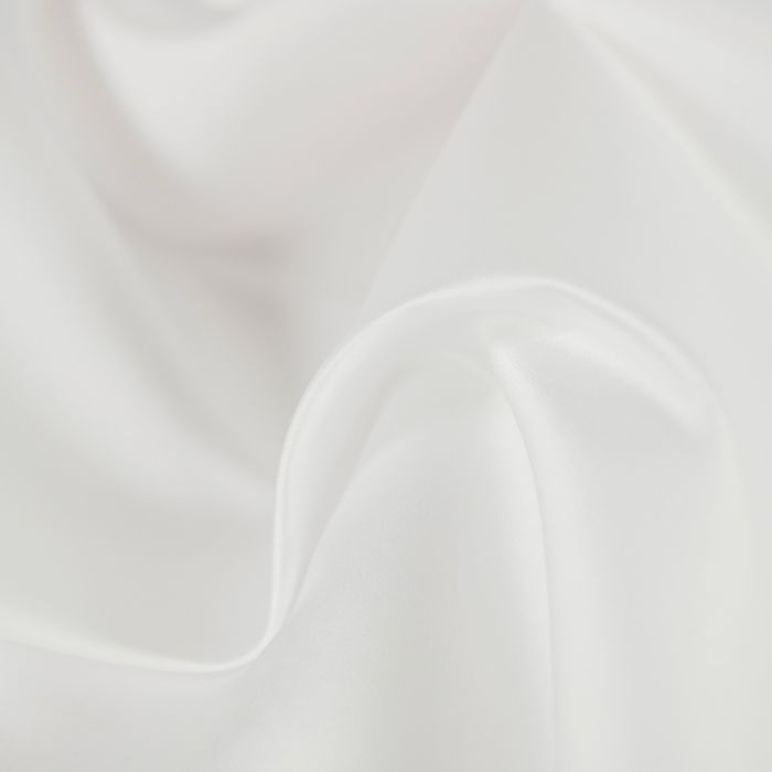 Tissu satin duchesse uni - blanc x 10 cm