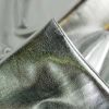 Tissu stretch lamé métallisé - argent x 10 cm