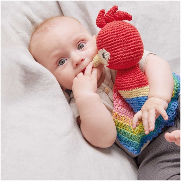 Kit crochet doudou Ricorumi - perroquet