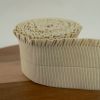 Élastique bord-côte pré-plié côtelé froufrous 60 mm x 10 cm