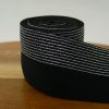 Élastique bord-côte pré-plié rayures lurex 60 mm x 10 cm