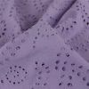 Tissu broderie anglaise Wisteria - lilas x 10 cm