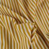 Tissu jersey coton à rayures marinière - moutarde x 10 cm