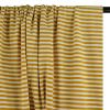 Tissu jersey coton à rayures marinière - moutarde x 10 cm