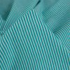 Tissu jersey coton à fines rayures - turquoise x 10 cm