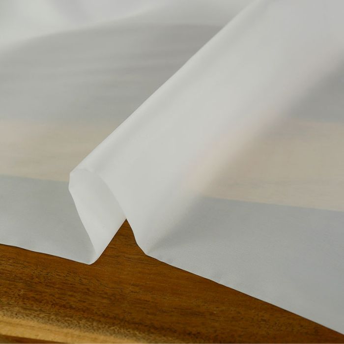 Tissu doublure polyester satin - blanc x 10 cm