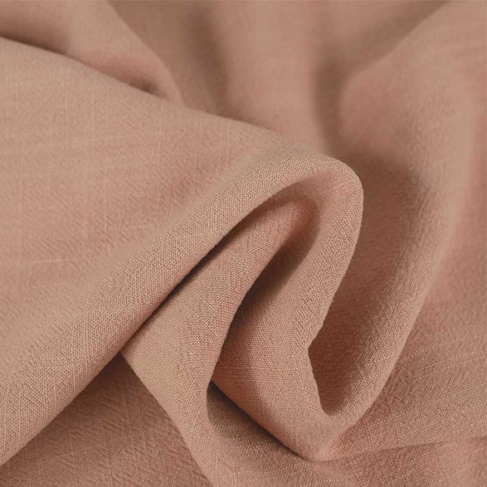 Tissu viscose lin - saumon x 10 cm