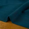 Tissu viscose lin - bleu canard x 10 cm