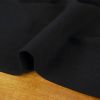 Tissu viscose lin - noir x 10 cm