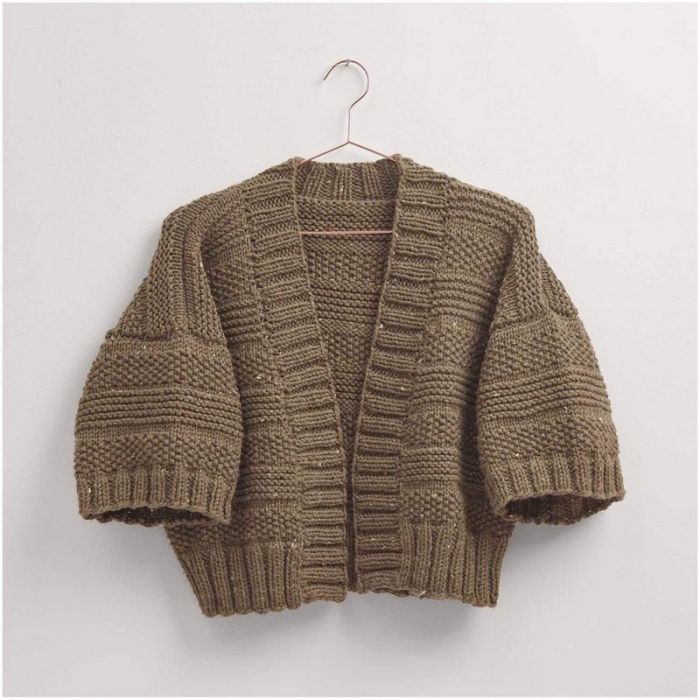 Kit tricot veste tweed - Rico design