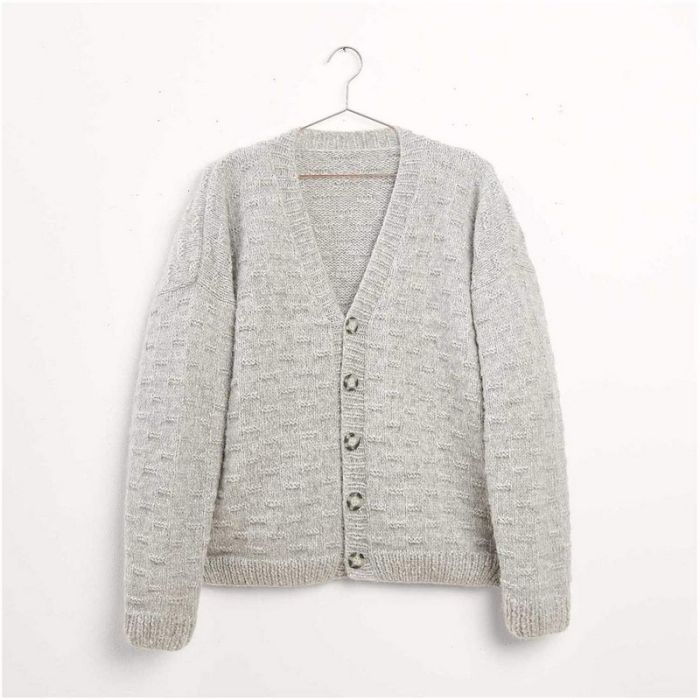 Kit tricot gilet texturé pour homme - Rico design