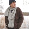 Kit tricot gilet texturé pour homme - Rico design