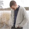 Kit tricot gilet texturé pour homme - Rico design